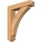 Ekena Millwork Thorton Arts and Crafts Smooth Bracket w/ Offset Brace, Western Red Cedar, 5 1/2"W x 24"D x 28"H BKT0604X24X28THR03SWR - alternate 1